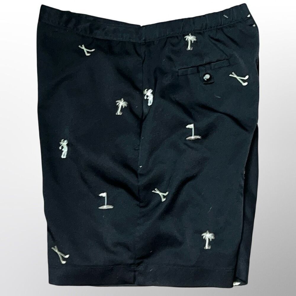 Women's Coral Bay Black Golf High Waisted Golf Shorts Casual Shorts Sz 14